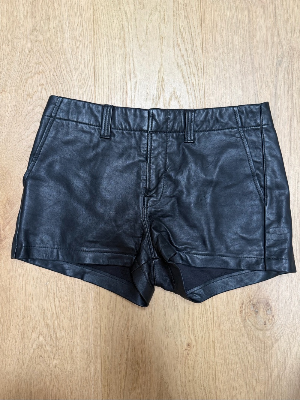 J Brand Leather Shorts